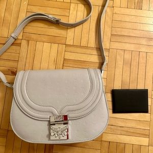MCM crossbody in light grey
